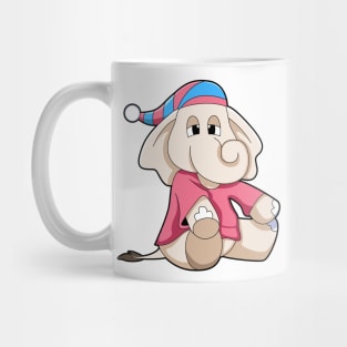 Elephant at Sleeping with Pajamas Mug